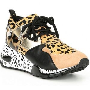 Steve Madden leopard sneakers